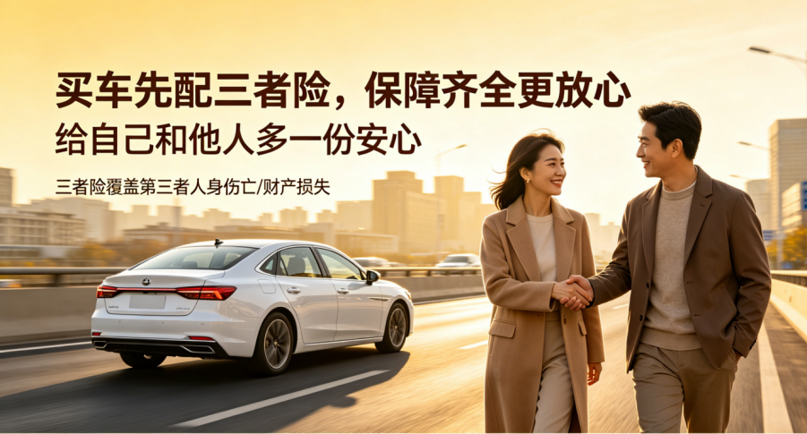 人保车险|买车先配三者险，保障齐全更放心