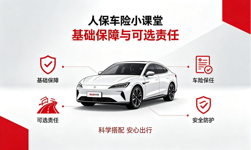 人保车险小课堂：带你分清车险里的基础保障与可选责任